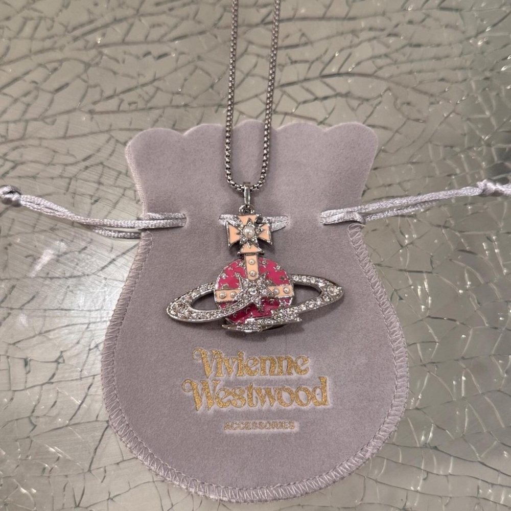 Vivienne Westwood Silver Orb Pendant Necklace